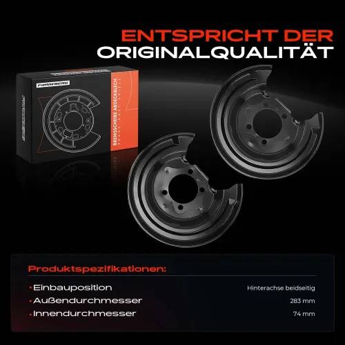 Spritzblech, Bremsscheibe Hinterachse beidseitig Frankberg 5481FB0056232 Bild Spritzblech, Bremsscheibe Hinterachse beidseitig Frankberg 5481FB0056232