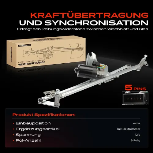 Wischergestänge 12 V vorne Frankberg 5481FB0056335 Bild Wischergestänge 12 V vorne Frankberg 5481FB0056335