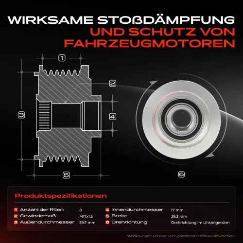 Generatorfreilauf Frankberg 5481FB0056378 Bild Generatorfreilauf Frankberg 5481FB0056378