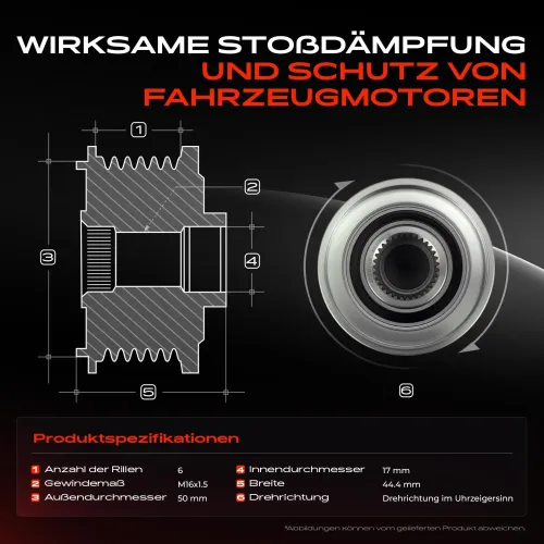 Generatorfreilauf Frankberg 5481FB0056408 Bild Generatorfreilauf Frankberg 5481FB0056408