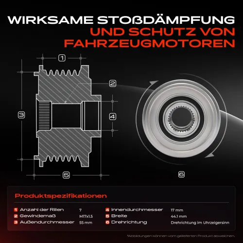 Generatorfreilauf Frankberg 5481FB0056413 Bild Generatorfreilauf Frankberg 5481FB0056413
