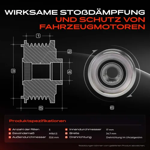 Generatorfreilauf Frankberg 5481FB0056430 Bild Generatorfreilauf Frankberg 5481FB0056430