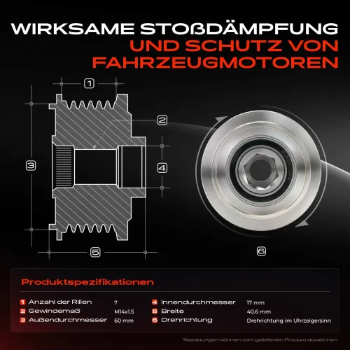 Generatorfreilauf Frankberg 5481FB0056435 Bild Generatorfreilauf Frankberg 5481FB0056435