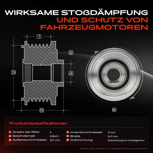 Generatorfreilauf Frankberg 5481FB0056440 Bild Generatorfreilauf Frankberg 5481FB0056440