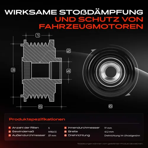 Generatorfreilauf Frankberg 5481FB0056452 Bild Generatorfreilauf Frankberg 5481FB0056452