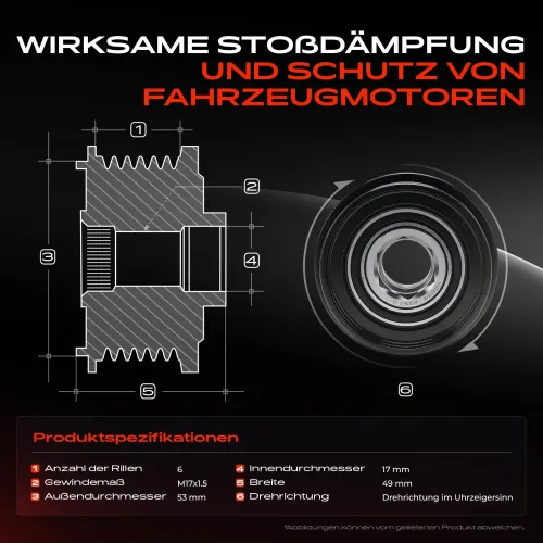 Generatorfreilauf Frankberg 5481FB0056456 Bild Generatorfreilauf Frankberg 5481FB0056456