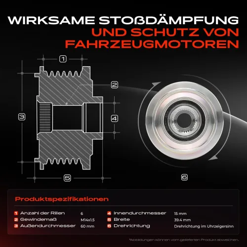 Generatorfreilauf Frankberg 5481FB0056465 Bild Generatorfreilauf Frankberg 5481FB0056465