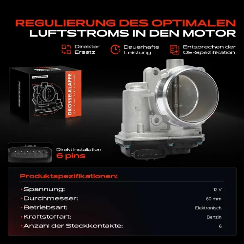 Drosselklappenstutzen 12 V Frankberg 5481FB0056890 Bild Drosselklappenstutzen 12 V Frankberg 5481FB0056890