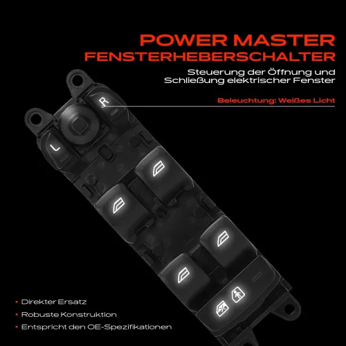 Schalter, Fensterheber fahrerseitig Frankberg 5481FB0057095 Bild Schalter, Fensterheber fahrerseitig Frankberg 5481FB0057095