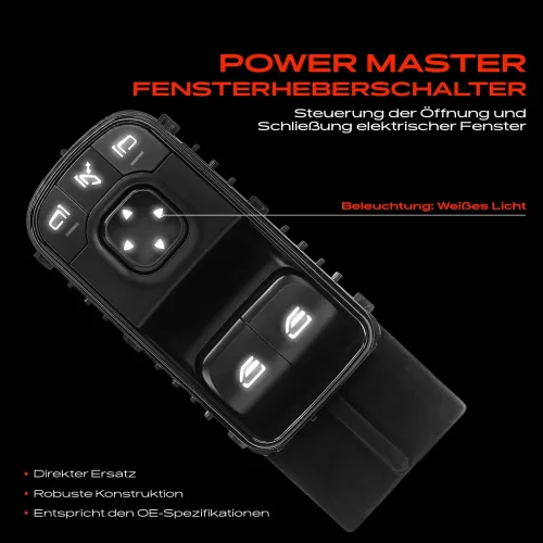 Schalter, Fensterheber fahrerseitig Frankberg 5481FB0057113 Bild Schalter, Fensterheber fahrerseitig Frankberg 5481FB0057113