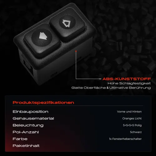 Schalter, Fensterheber vorne und hinten Frankberg 5481FB0057263 Bild Schalter, Fensterheber vorne und hinten Frankberg 5481FB0057263