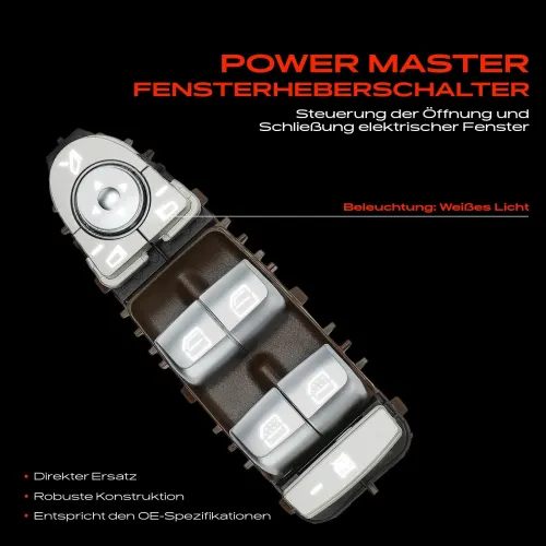 Schalter, Fensterheber fahrerseitig Frankberg 5481FB0057294 Bild Schalter, Fensterheber fahrerseitig Frankberg 5481FB0057294