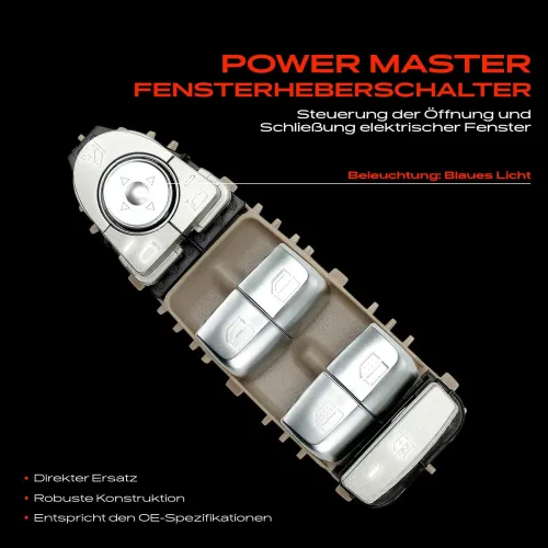 Schalter, Fensterheber fahrerseitig Frankberg 5481FB0057297 Bild Schalter, Fensterheber fahrerseitig Frankberg 5481FB0057297