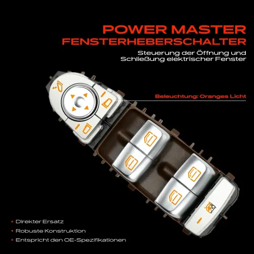 Schalter, Fensterheber fahrerseitig Frankberg 5481FB0057300 Bild Schalter, Fensterheber fahrerseitig Frankberg 5481FB0057300