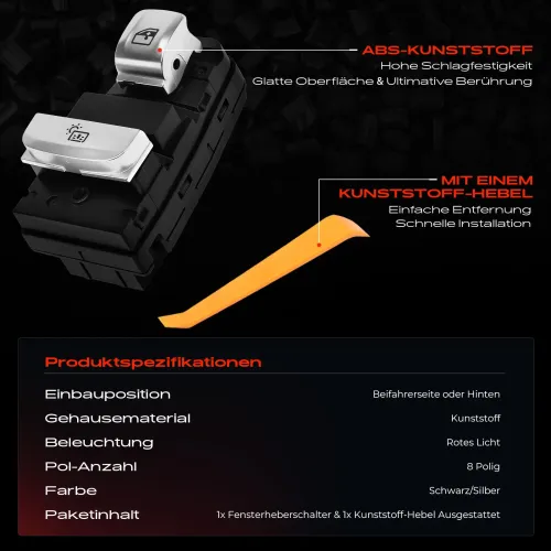 Schalter, Fensterheber vorne und hinten Frankberg 5481FB0057303 Bild Schalter, Fensterheber vorne und hinten Frankberg 5481FB0057303