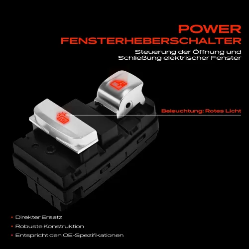 Schalter, Fensterheber vorne und hinten Frankberg 5481FB0057303 Bild Schalter, Fensterheber vorne und hinten Frankberg 5481FB0057303