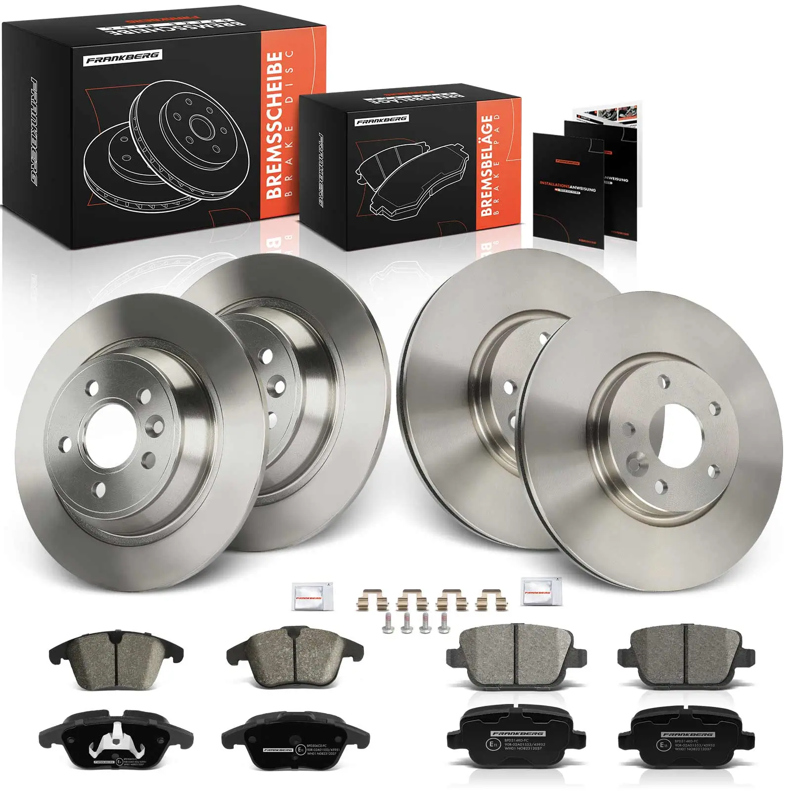 Bremsensatz, Scheibenbremse Vorderachse Hinterachse Frankberg 5481FB0057949