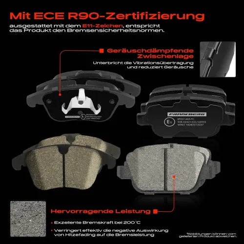 Bremsensatz, Scheibenbremse Vorderachse Hinterachse Frankberg 5481FB0057949 Bild Bremsensatz, Scheibenbremse Vorderachse Hinterachse Frankberg 5481FB0057949