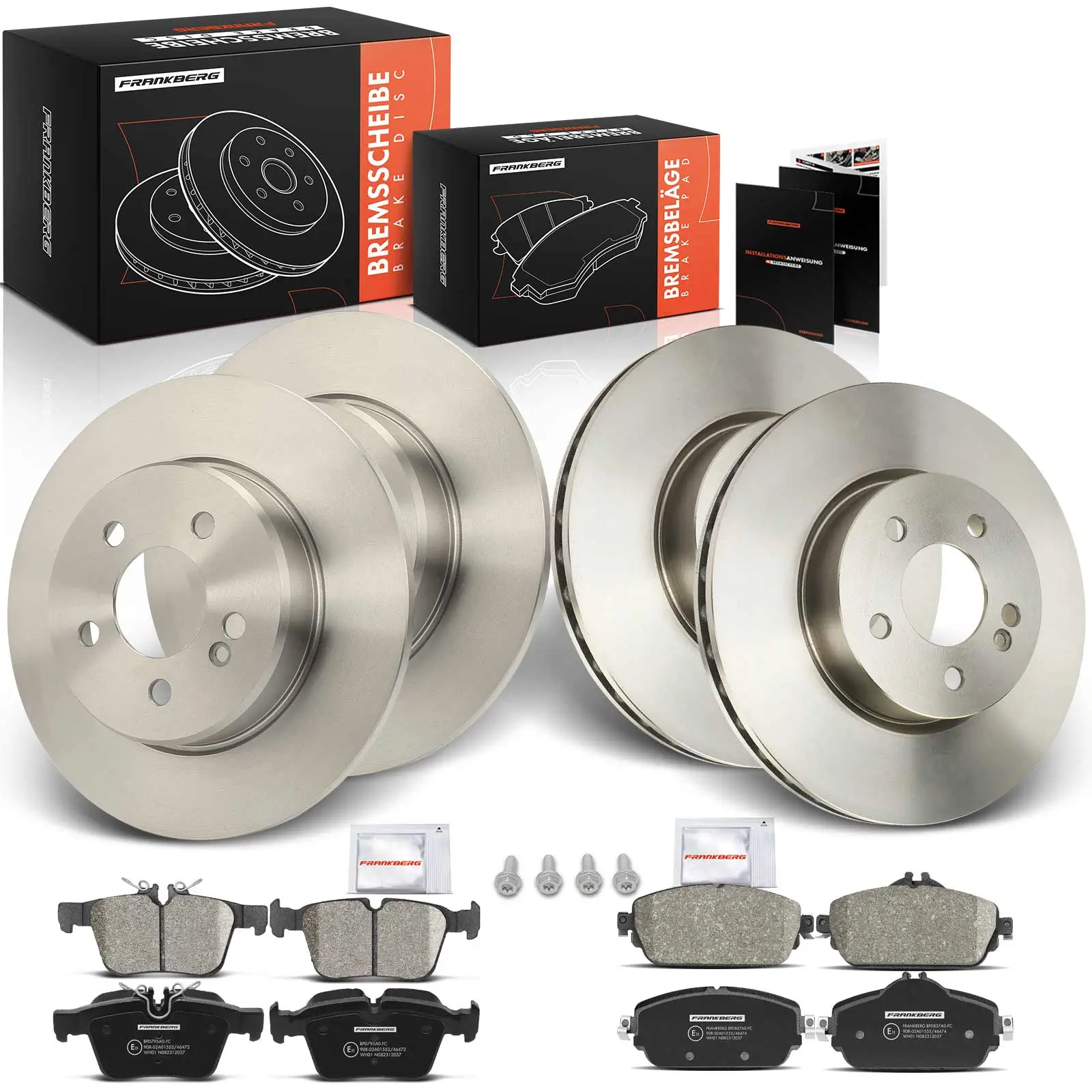 Bremsensatz, Scheibenbremse Vorderachse Hinterachse Frankberg 5481FB0057955