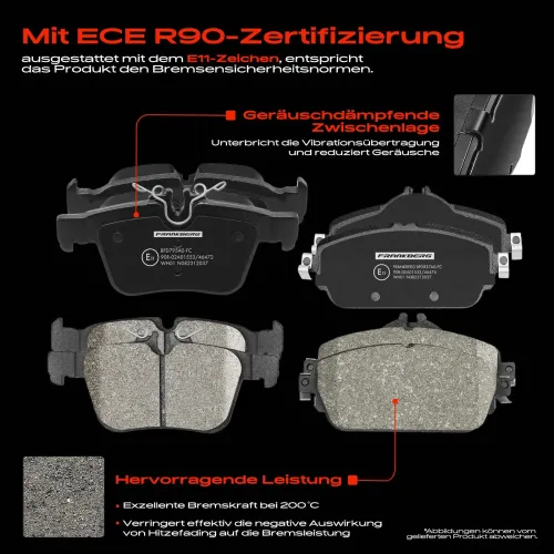 Bremsensatz, Scheibenbremse Vorderachse Hinterachse Frankberg 5481FB0057955 Bild Bremsensatz, Scheibenbremse Vorderachse Hinterachse Frankberg 5481FB0057955