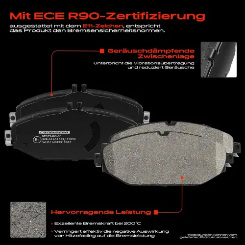 Bremsensatz, Scheibenbremse Vorderachse Frankberg 5481FB0057956 Bild Bremsensatz, Scheibenbremse Vorderachse Frankberg 5481FB0057956