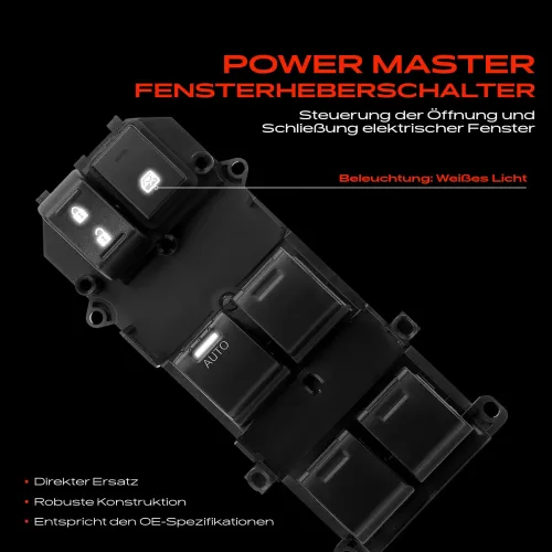 Schalter, Fensterheber fahrerseitig Frankberg 5481FB0058046 Bild Schalter, Fensterheber fahrerseitig Frankberg 5481FB0058046