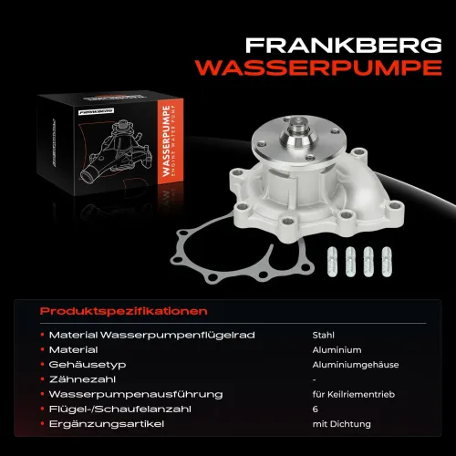 Wasserpumpe, Motorkühlung Frankberg 5481FB0058124 Bild Wasserpumpe, Motorkühlung Frankberg 5481FB0058124