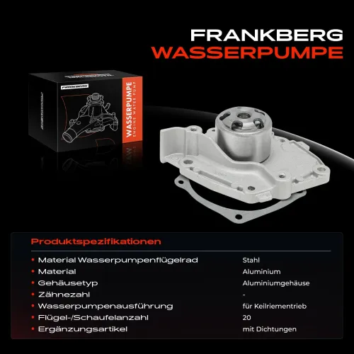 Wasserpumpe, Motorkühlung Frankberg 5481FB0058129 Bild Wasserpumpe, Motorkühlung Frankberg 5481FB0058129
