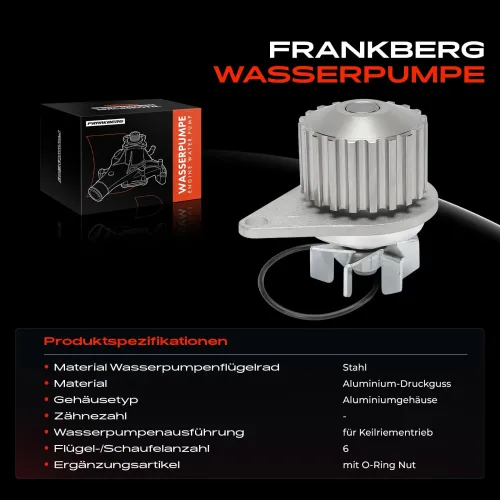 Wasserpumpe, Motorkühlung Frankberg 5481FB0058137 Bild Wasserpumpe, Motorkühlung Frankberg 5481FB0058137