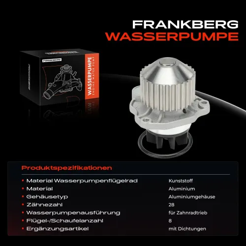 Wasserpumpe, Motorkühlung Frankberg 5481FB0058141 Bild Wasserpumpe, Motorkühlung Frankberg 5481FB0058141