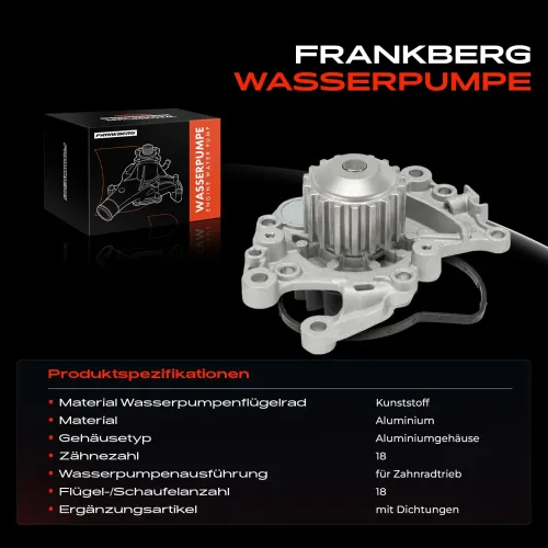 Wasserpumpe, Motorkühlung Frankberg 5481FB0058150 Bild Wasserpumpe, Motorkühlung Frankberg 5481FB0058150