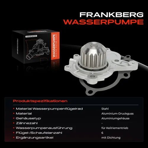 Wasserpumpe, Motorkühlung Frankberg 5481FB0058156 Bild Wasserpumpe, Motorkühlung Frankberg 5481FB0058156