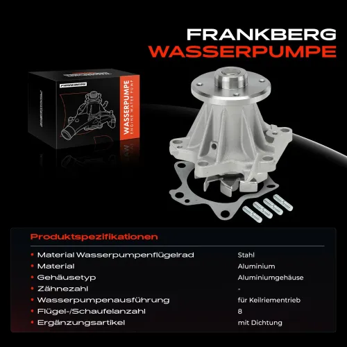 Wasserpumpe, Motorkühlung Frankberg 5481FB0058167 Bild Wasserpumpe, Motorkühlung Frankberg 5481FB0058167