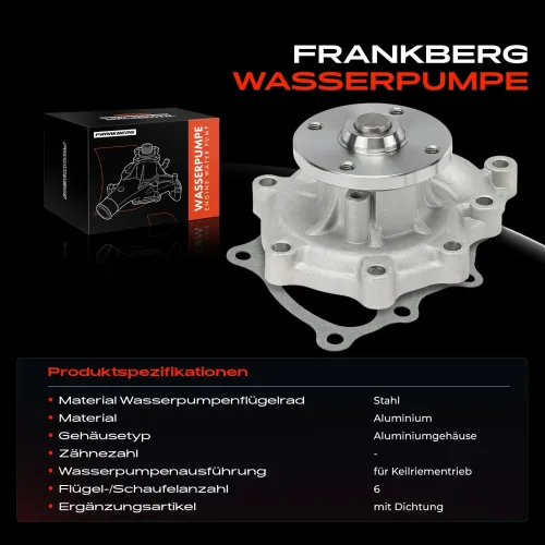 Wasserpumpe, Motorkühlung Frankberg 5481FB0058177 Bild Wasserpumpe, Motorkühlung Frankberg 5481FB0058177
