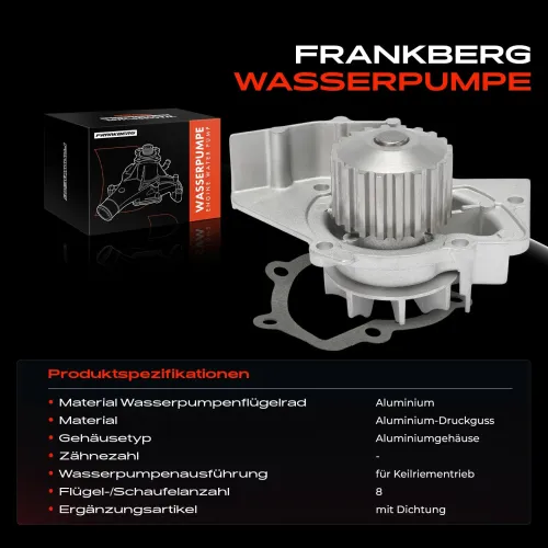 Wasserpumpe, Motorkühlung Frankberg 5481FB0058187 Bild Wasserpumpe, Motorkühlung Frankberg 5481FB0058187