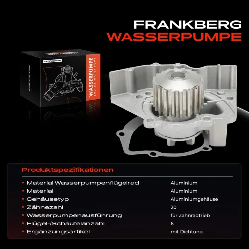 Wasserpumpe, Motorkühlung Frankberg 5481FB0058188 Bild Wasserpumpe, Motorkühlung Frankberg 5481FB0058188