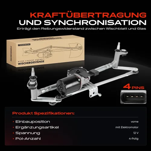 Wischergestänge 12 V vorne Frankberg 5481FB0058296 Bild Wischergestänge 12 V vorne Frankberg 5481FB0058296