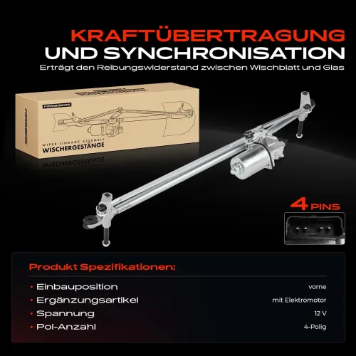 Wischergestänge 12 V vorne Frankberg 5481FB0058302 Bild Wischergestänge 12 V vorne Frankberg 5481FB0058302