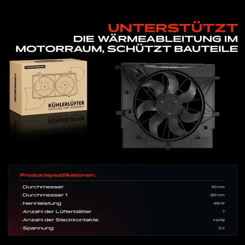 Lüfter, Motorkühlung Frankberg 5481FB0058574 Bild Lüfter, Motorkühlung Frankberg 5481FB0058574