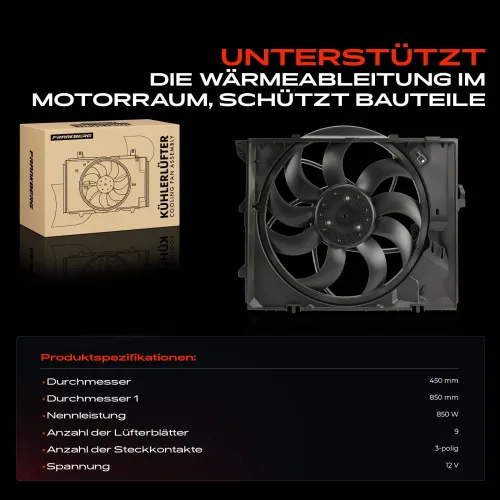 Lüfter, Motorkühlung Frankberg 5481FB0058578 Bild Lüfter, Motorkühlung Frankberg 5481FB0058578