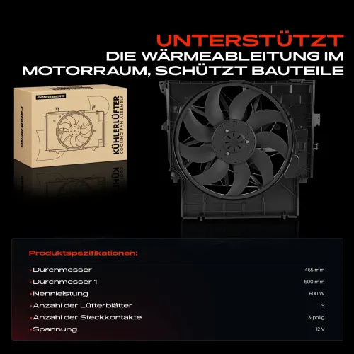 Lüfter, Motorkühlung Frankberg 5481FB0058586 Bild Lüfter, Motorkühlung Frankberg 5481FB0058586