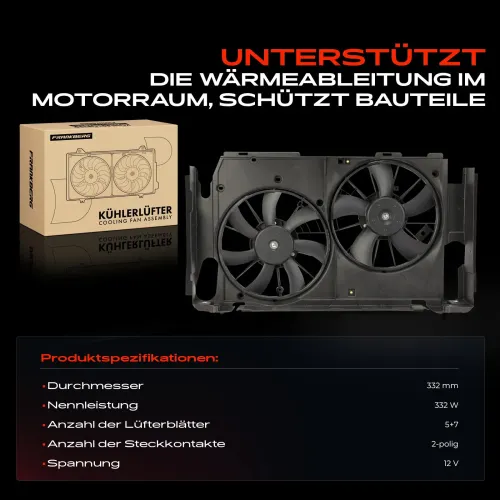 Lüfter, Motorkühlung Frankberg 5481FB0058600 Bild Lüfter, Motorkühlung Frankberg 5481FB0058600