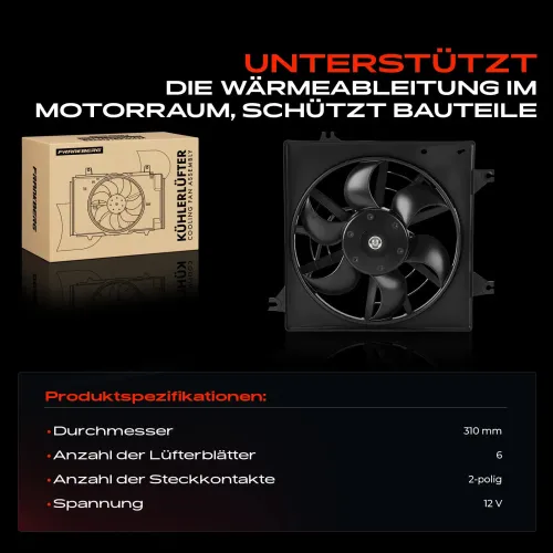 Lüfter, Motorkühlung Frankberg 5481FB0058608 Bild Lüfter, Motorkühlung Frankberg 5481FB0058608