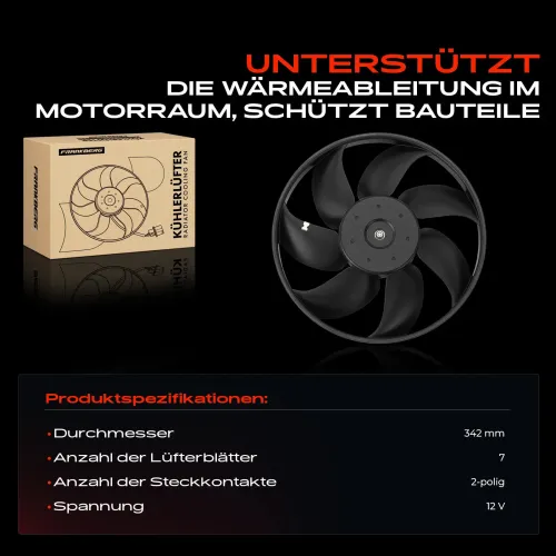 Lüfter, Motorkühlung Frankberg 5481FB0058610 Bild Lüfter, Motorkühlung Frankberg 5481FB0058610