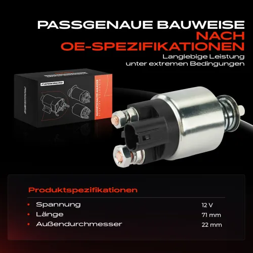 Magnetschalter, Starter 12 V Frankberg 5481FB0058687 Bild Magnetschalter, Starter 12 V Frankberg 5481FB0058687