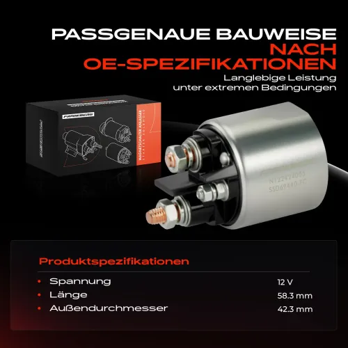 Magnetschalter, Starter 12 V Frankberg 5481FB0058689 Bild Magnetschalter, Starter 12 V Frankberg 5481FB0058689