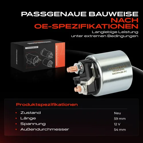 Magnetschalter, Starter 12 V Frankberg 5481FB0058742 Bild Magnetschalter, Starter 12 V Frankberg 5481FB0058742