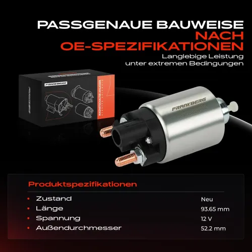 Magnetschalter, Starter 12 V Frankberg 5481FB0058753 Bild Magnetschalter, Starter 12 V Frankberg 5481FB0058753