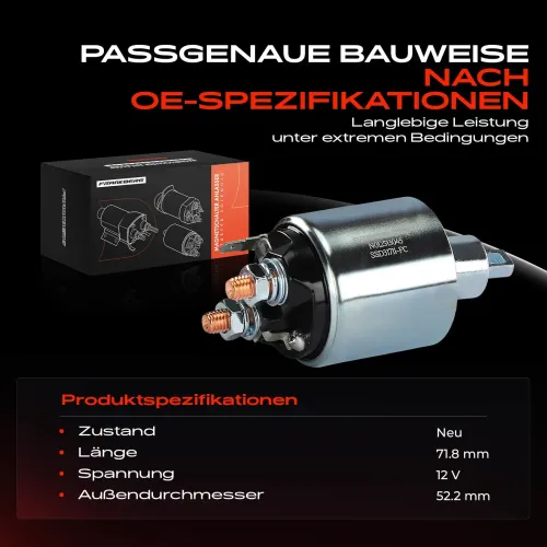 Magnetschalter, Starter 12 V Frankberg 5481FB0058826 Bild Magnetschalter, Starter 12 V Frankberg 5481FB0058826