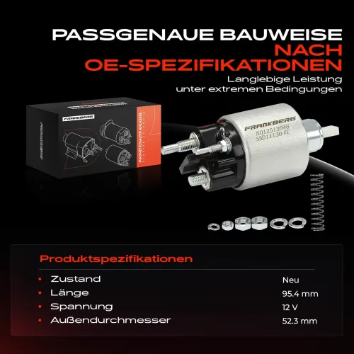 Magnetschalter, Starter 12 V Frankberg 5481FB0058907 Bild Magnetschalter, Starter 12 V Frankberg 5481FB0058907